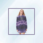 Celestial Sprite Cosmic Hoodie Dress - Side Angle View | Our Phoenix Rise