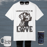 Labrador T-shirt - Labsolutely In Love Comfort Tee