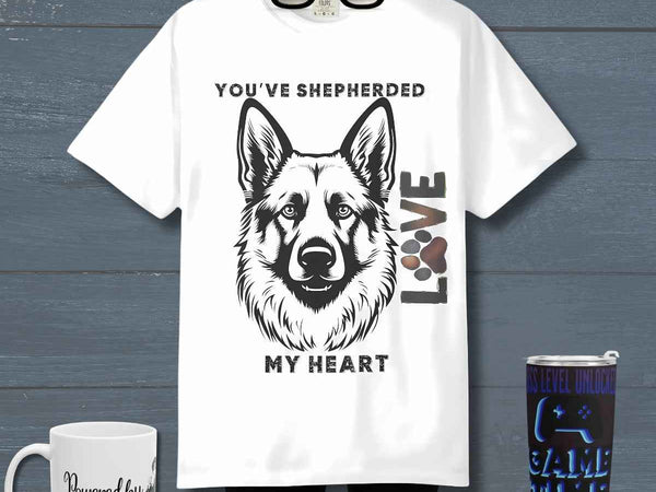 Shepherd Dog T-shirt - Cozy Unisex Tee, Pet Lover Gift