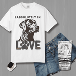 Labrador T-shirt - Labsolutely In Love Comfort Tee