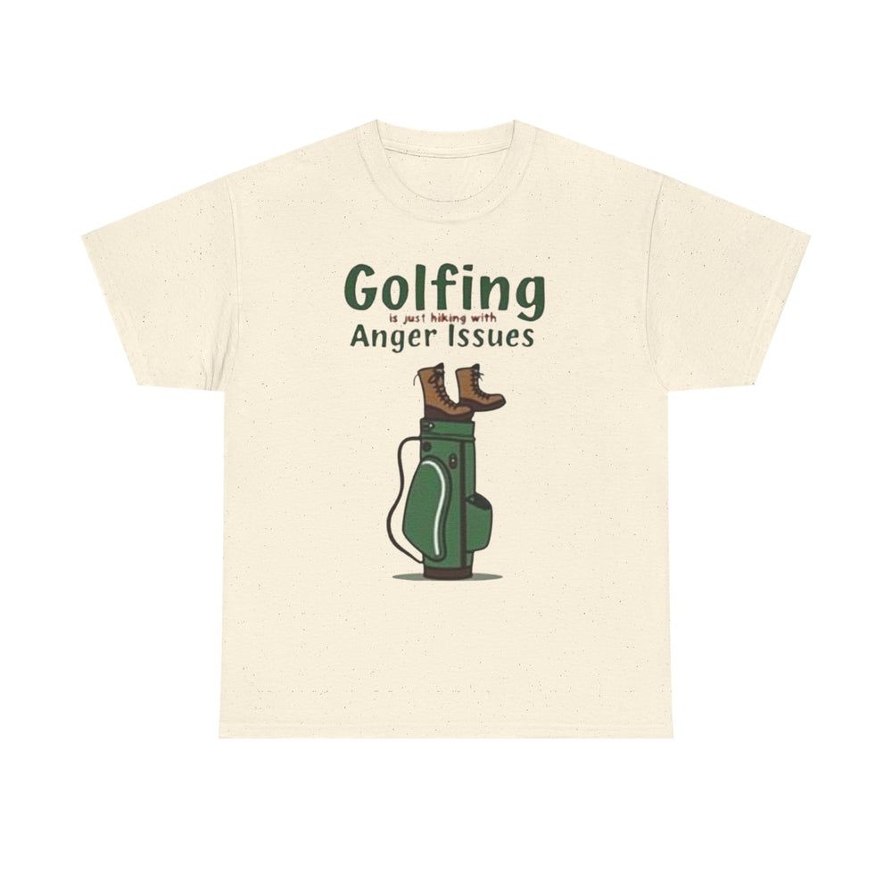 Golfing with Anger Issues Tee, Funny Golf T-Shirt, Unisex Cotton Shirt, Gift for Golfers, Humor Apparel for Golf Lovers