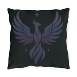 Phoenix Star Outdoor Pillow — Mystical Dark Garden Accent Cushion