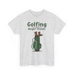 Golfing with Anger Issues Tee, Funny Golf T-Shirt, Unisex Cotton Shirt, Gift for Golfers, Humor Apparel for Golf Lovers