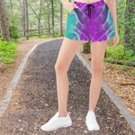 Aurora Flow Gradient Athletic Shorts XS-4XL Detailed View 3 | Our Phoenix Rise