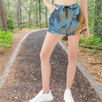 Cracked Paint Abstract Athletic Shorts Detailed View 12 | Our Phoenix Rise