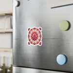 Rose Mandala Vinyl Decal — Kiss-Cut Floral Sticker for Laptops, Water Bottles & Windows