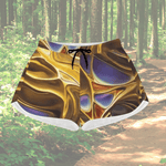 Liquid Gold Athletic Shorts - Side profile view | Our Phoenix Rise