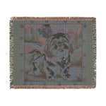 Shih Tzu Woven Blanket – Cozy Dog Throw with Scenic Backdrop