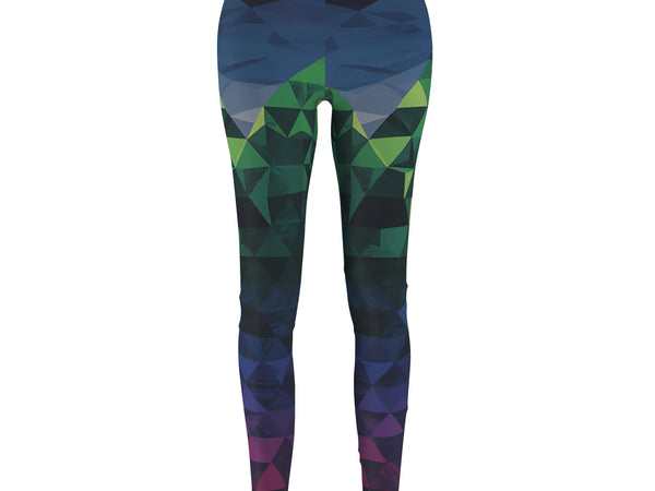 Geometric Mountain Leggings | Retro Gamer Yoga Wear