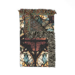 Stained Glass Mosaic Woven Blanket