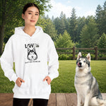 Adorable Husky Dog Hoodie – Cozy Heavyweight Blend