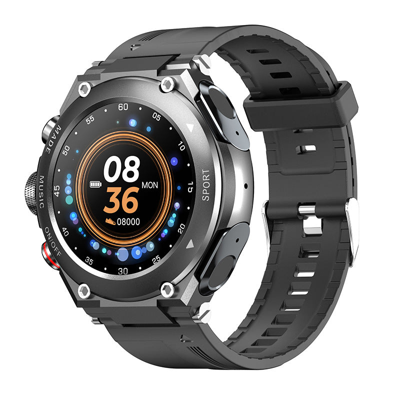 Smartwatch with Bluetooth Earbuds