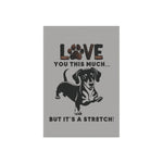 Dachshund Garden Banner - Adorable Dog Design Outdoor Decor - Iron Phoenix GHG