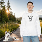 Adorable Husky Dog Hoodie – Cozy Heavyweight Blend