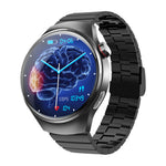 F600 Blood Glucose Smartwatch - Black Three Beads band with brain display | Our Phoenix Rise