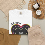 Gamer Mom T‑Shirt — 'Our Phoenix Rise, Level Up Together' Neon Heart Tee