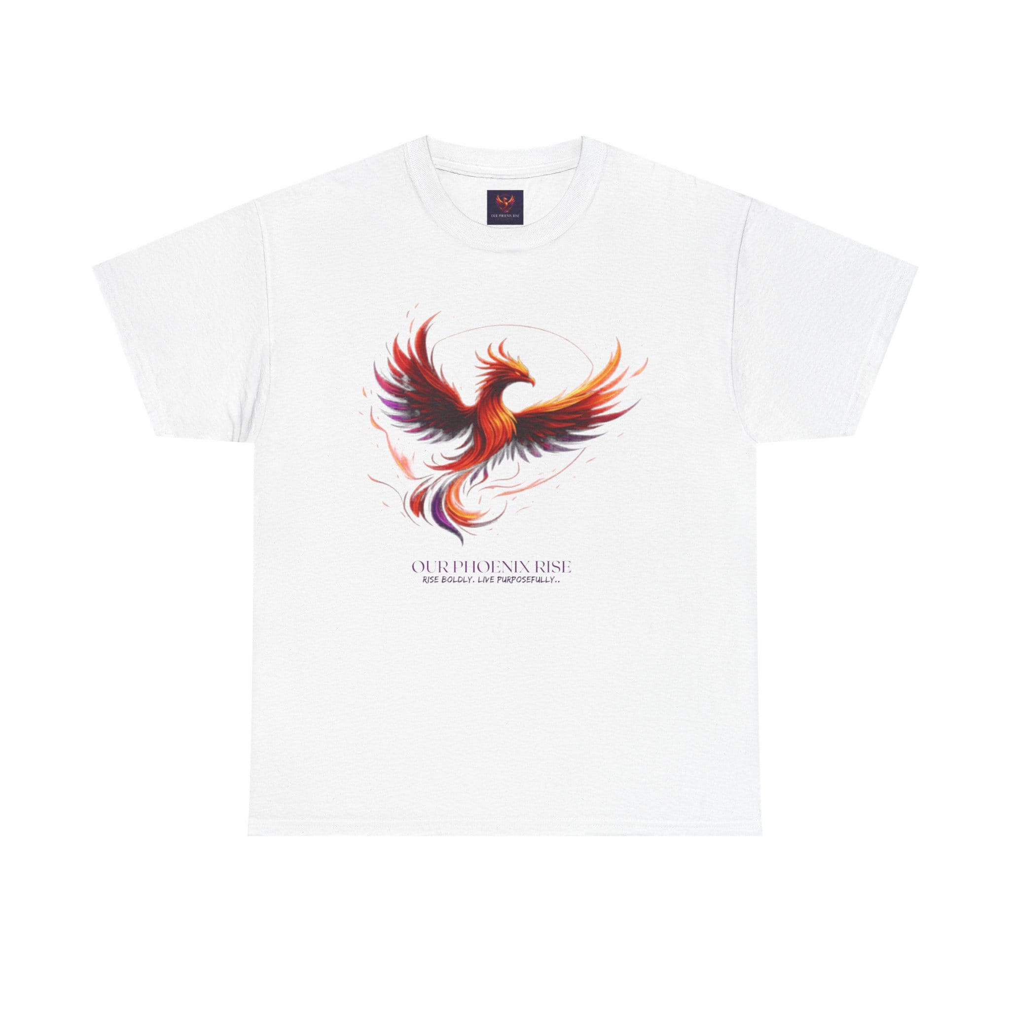 Phoenix Graphic Tee — 'Fabulous' Back Print Inspirational T-Shirt
