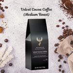 Velvet Cocoa Colombian Medium Roast Whole Bean Coffee - 12oz Bag Front | Our Phoenix Rise