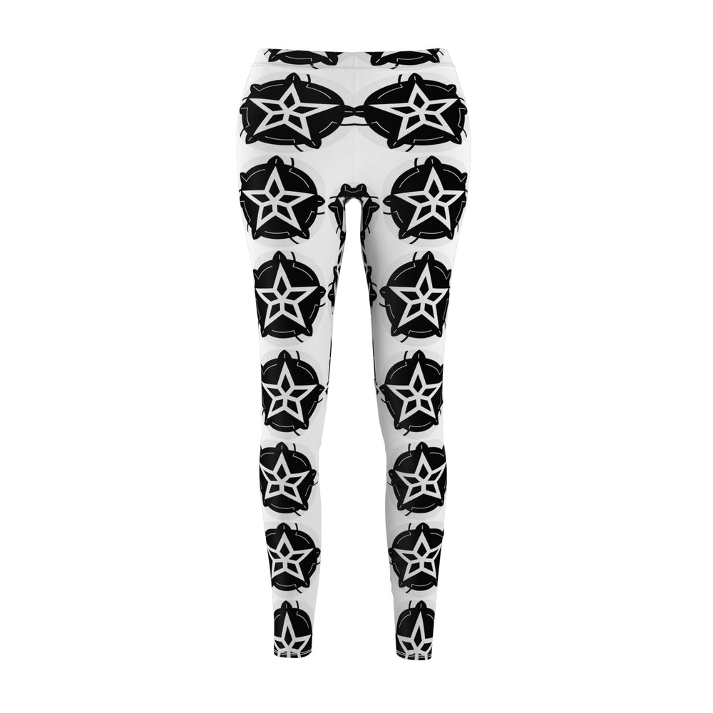 Black Star Emblem All-Over Print Women's Leggings