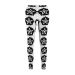 Black Star Emblem All-Over Print Women's Leggings