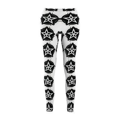 Black Star Emblem All-Over Print Women's Leggings