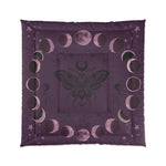 Moon Phase Comforter – Purple Moth & Celestial Bedding