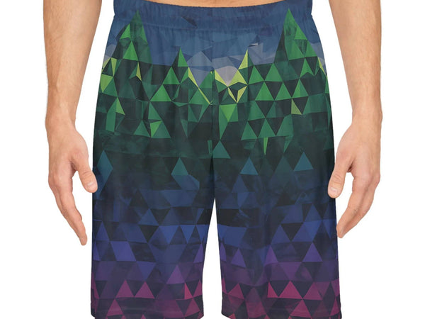 Geometric Basketball Shorts - Stylish Athletic Wear for Sports - Iron Phoenix GHG