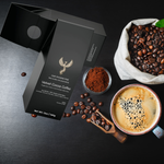 Velvet Cocoa Colombian Coffee - Back of Bag with Brewing Tips | Our Phoenix Rise
