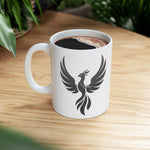 Tribal Phoenix Wings Mug | Ceramic Coffee Cup