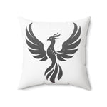Phoenix Silhouette Pillow | Square Polyester Throw Pillow