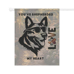 Cute Dog Love Garden Banner, Pet Lover Decor, Outdoor Flag, Heartwarming Home Decoration, Gift for Dog Owners