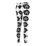 Black Star Emblem All-Over Print Women's Leggings
