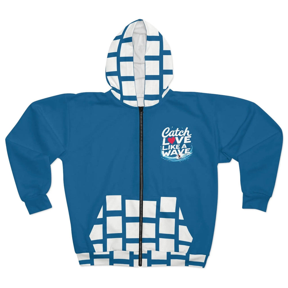 Valentine's Day Hoodie - Cozy Zip-Up Hoodie for Couples