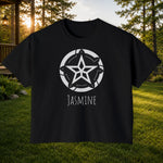 Personalized Cropped Star Tee - Vintage Dream Big Shirt | Custom Name Gift
