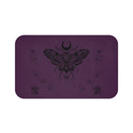 Mystic Moth Bath Mat — Moon & Roses Purple Bathroom Rug