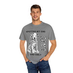 Dalmatian Dog Love T-Shirt - Grey color tee with graphic, casual wear | Our Phoenix Rise