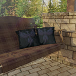 Phoenix Star Outdoor Pillow — Mystical Dark Garden Accent Cushion