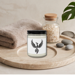 Phoenix emblem candle jar | Candle