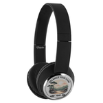 Black On-Ear Wireless Gaming Headphones - Charging port detail | Our Phoenix Rise