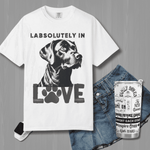 Black Lab T-shirt - Labsolutely In Love Comfort Tee