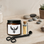 Phoenix emblem candle jar | Candle