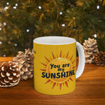 Personalized Sunshine Mug - Brighten Your Day, Custom Name Coffee Mug - Iron Phoenix GHG