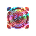 Rose Mandala Vinyl Decal — Kiss-Cut Floral Sticker for Laptops, Water Bottles & Windows