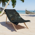 Gothic Skull Beach Towel - Close Up of Haunted Forest Print | Our Phoenix Rise
