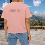 Personalized Cropped Star Tee - Vintage Dream Big Shirt | Custom Name Gift