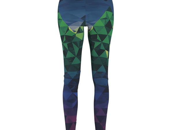 Geometric Mountain Leggings | Retro Gamer Yoga Wear