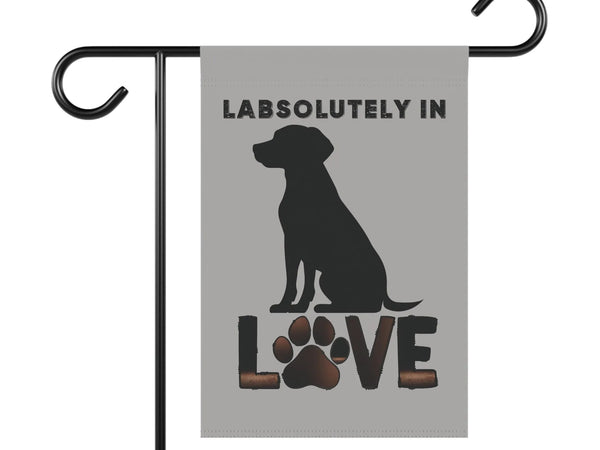 Labrador Retriever Garden Banner - Adorable Dog Design Outdoor Decor - Iron Phoenix GHG