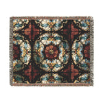 Stained Glass Mosaic Woven Blanket