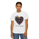 Gamer Mom T‑Shirt — 'Our Phoenix Rise, Level Up Together' Neon Heart Tee