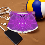 Purple Gem Kaleidoscope Athletic Shorts Detailed View 6 | Our Phoenix Rise